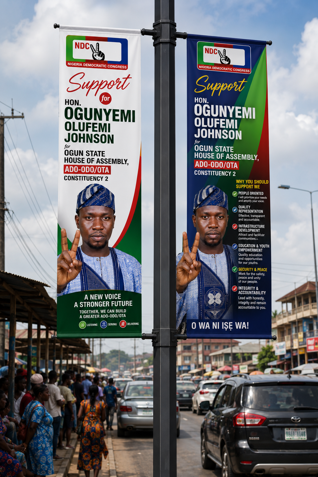 Road and community campaign visual